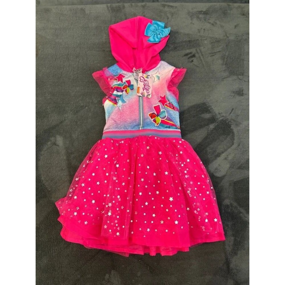 Jojo Siwa Hot Pink Tutu dress girls size 7/8 New